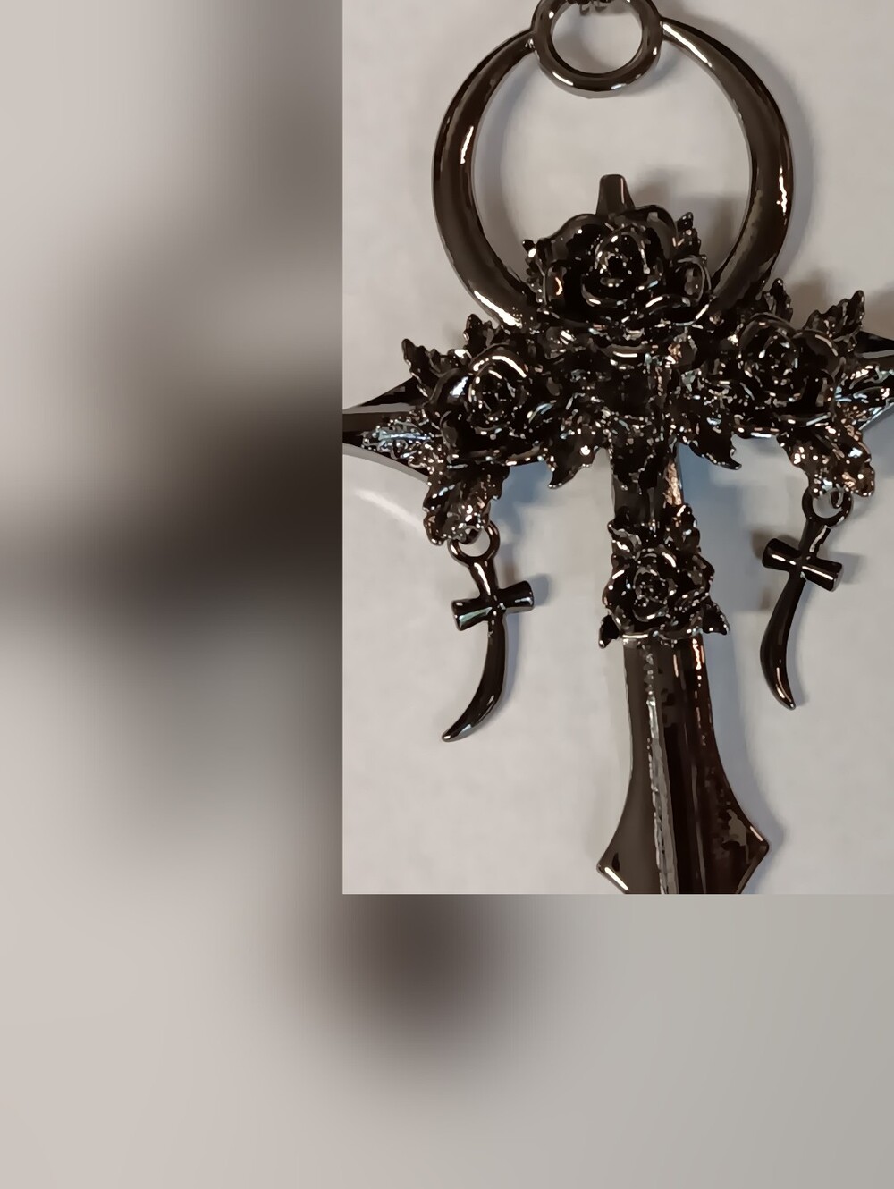 Mourning Ankh Necklace (NWT) - Picture 2 of 5